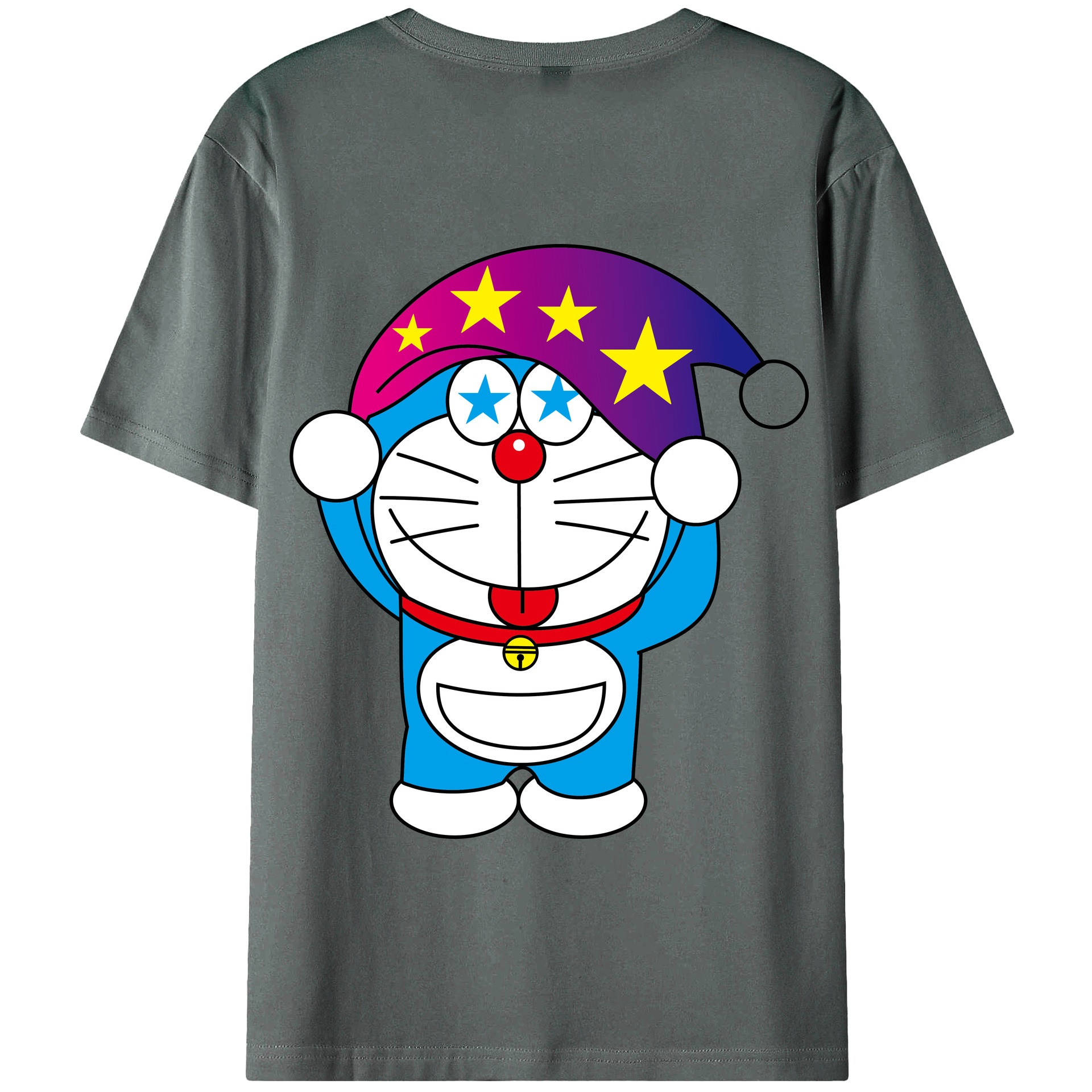 （画像用） ドラえもん Doraemon 綿100％半袖Tシャツ（背面プリント）